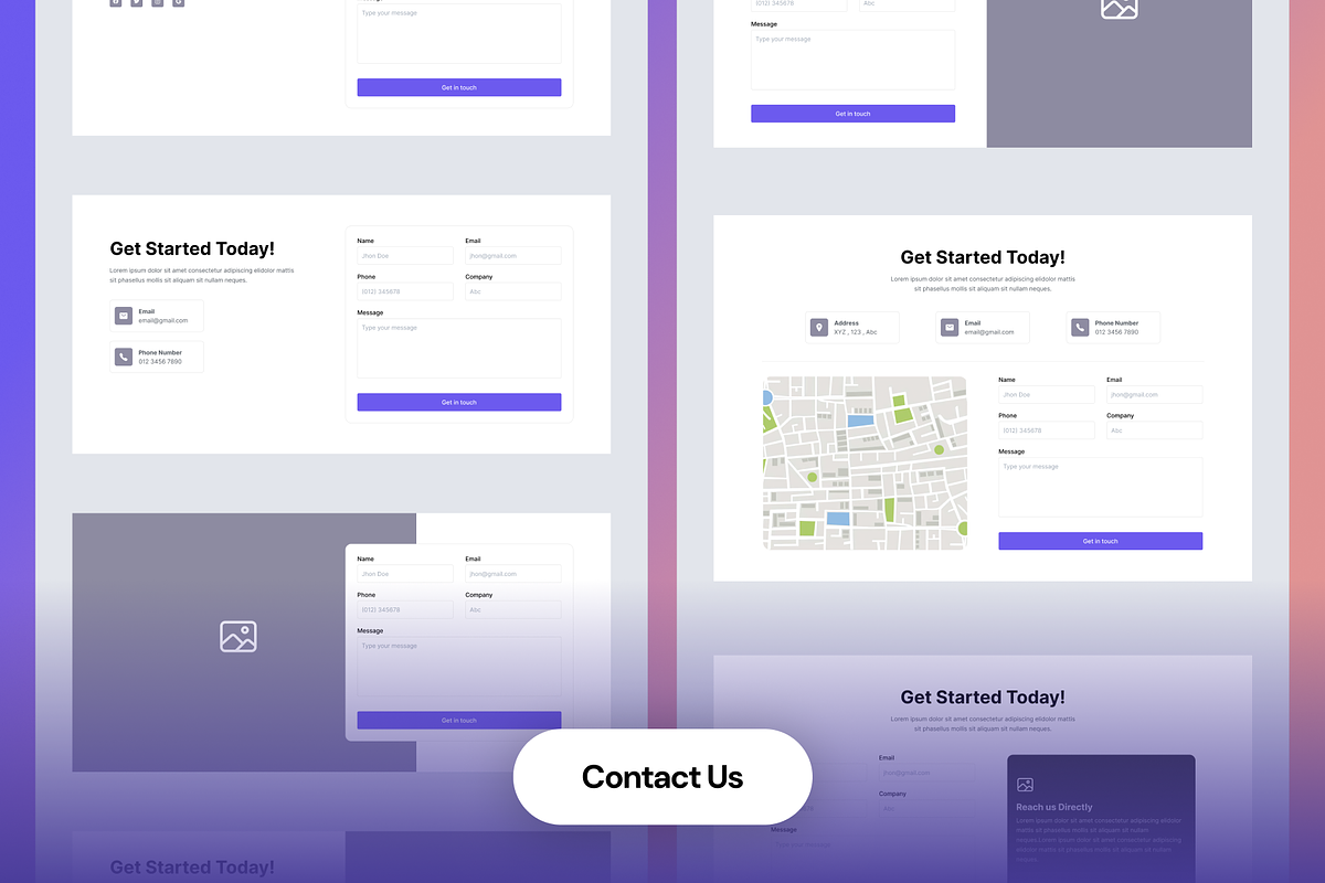 Website Wireframe UI Kit in Figma, a Wireframe Template by nwdigitalstore (Photo 7 of 17)