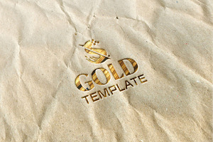 Gold Effect Text Template, a Marketing Template by Stocasso