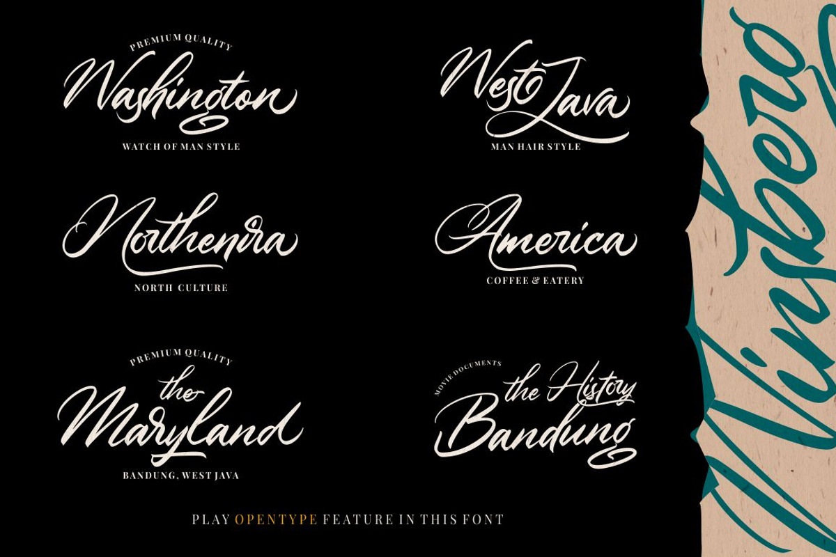 Winsberg - Script Handlettering preview 2