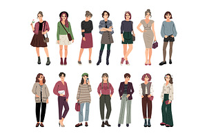 Big collection of different fashion, a Person Illustration by Stock-Smart-Start