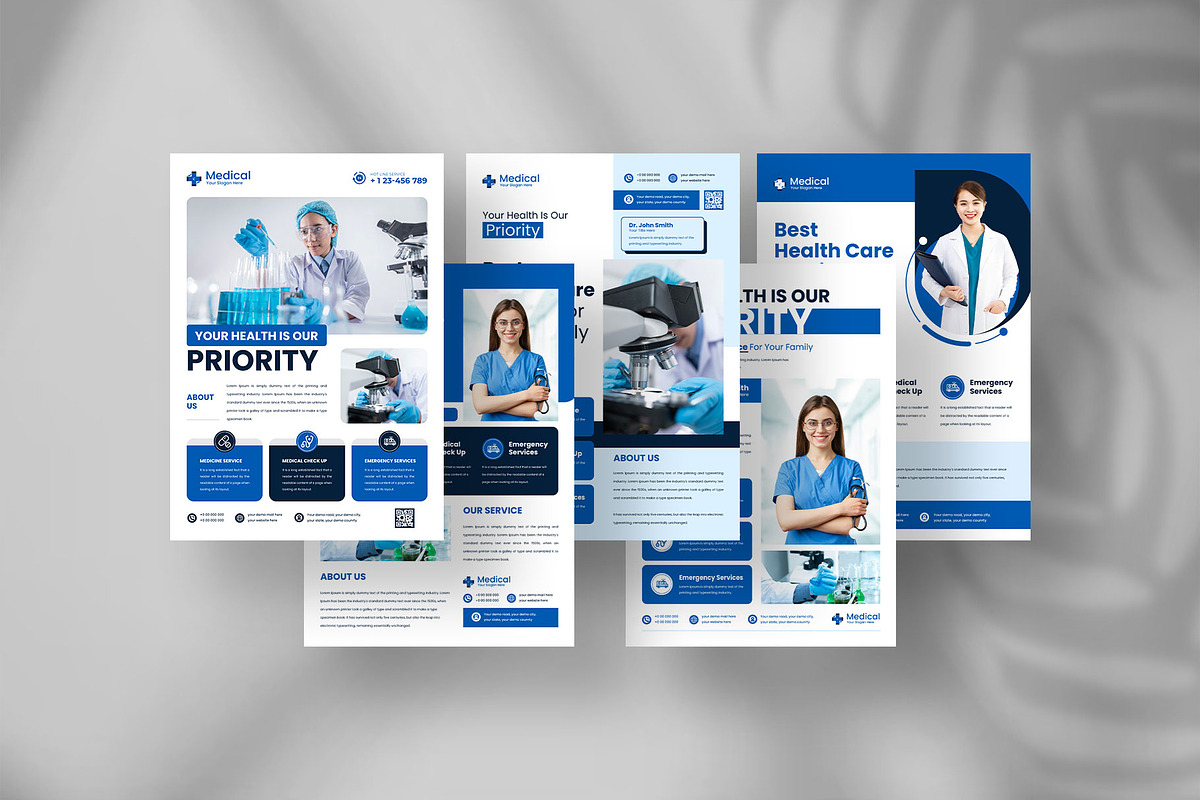 Healthcare medical flyer design, a Flyer Template by Tanmoy Topu (Photo 1 of 4)