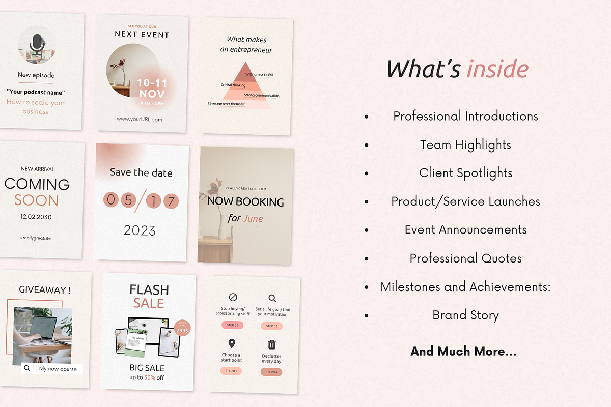Coach IG Portrait Templates, a Templates & Theme by PittaFinePrint (Photo 3 of 7)