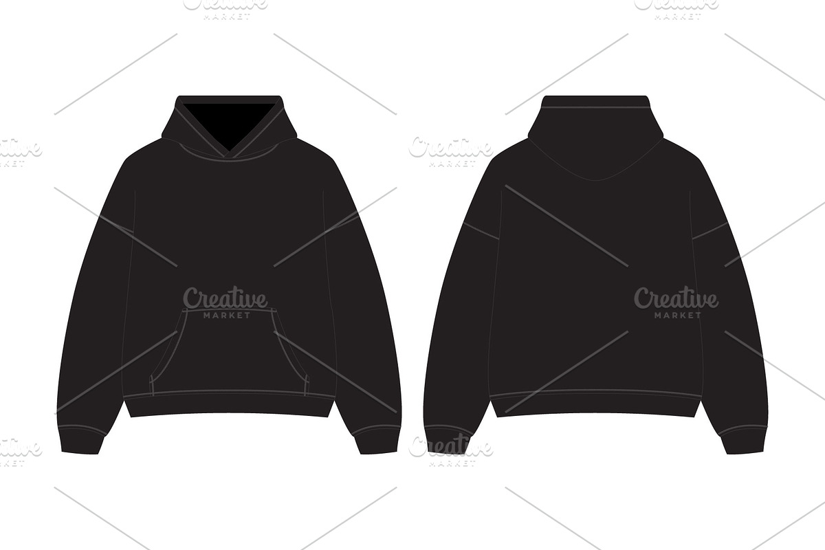 Streetwear Sweatshirt Mockup Design, an Illustration by S.i. Graphics®