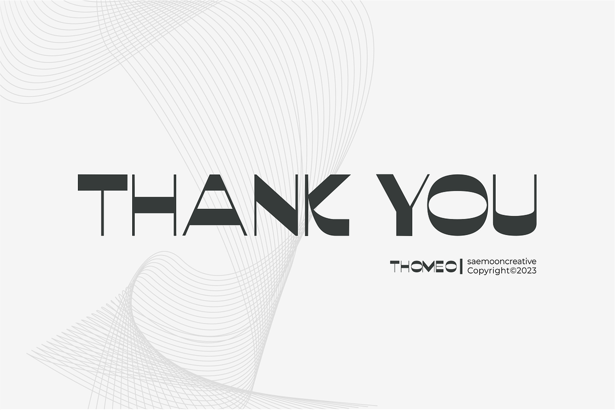 Thomeo, a Sans Serif Font by saemoon creative (Photo 11 of 12)