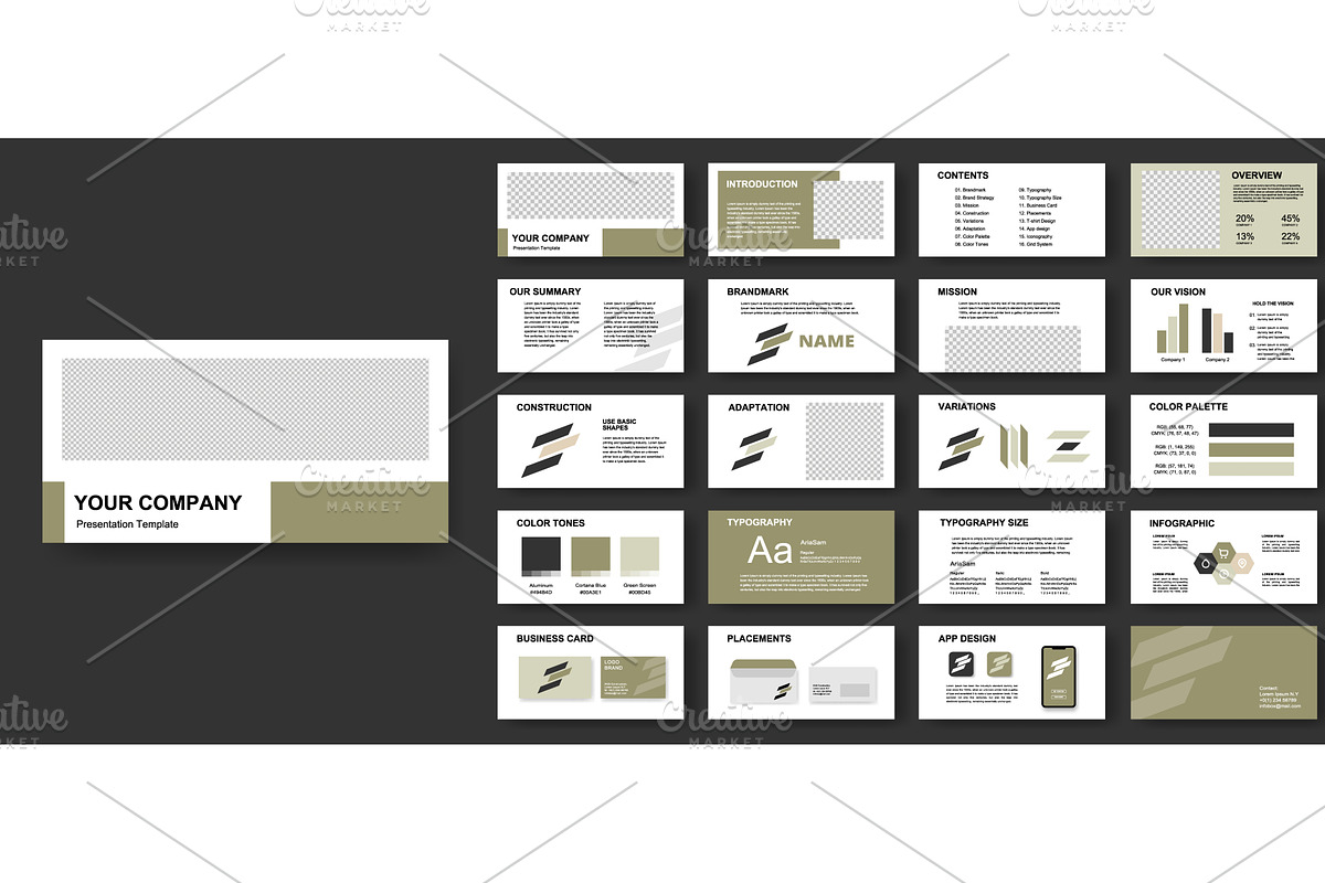 Modern corporate presentation, an Illustration by GraphiShop