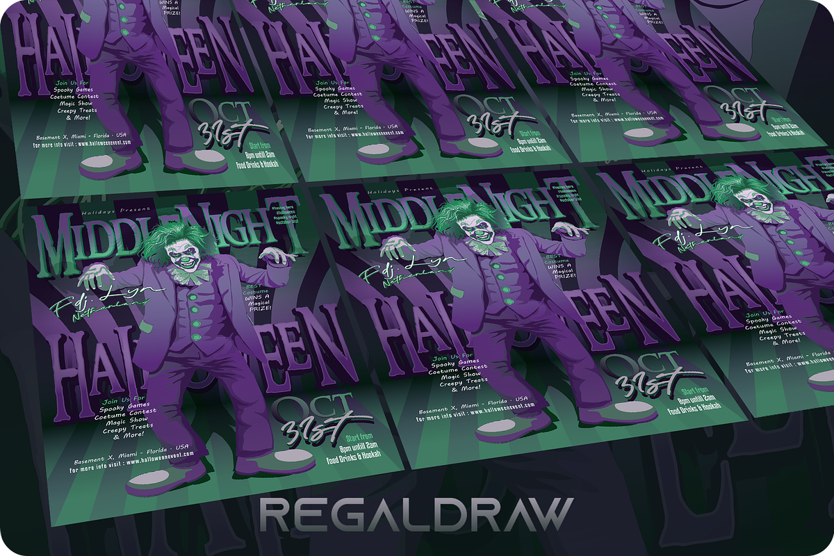 Halloween Middle Night Flyer, a Flyer Template by regalDRAW (Photo 3 of 3)