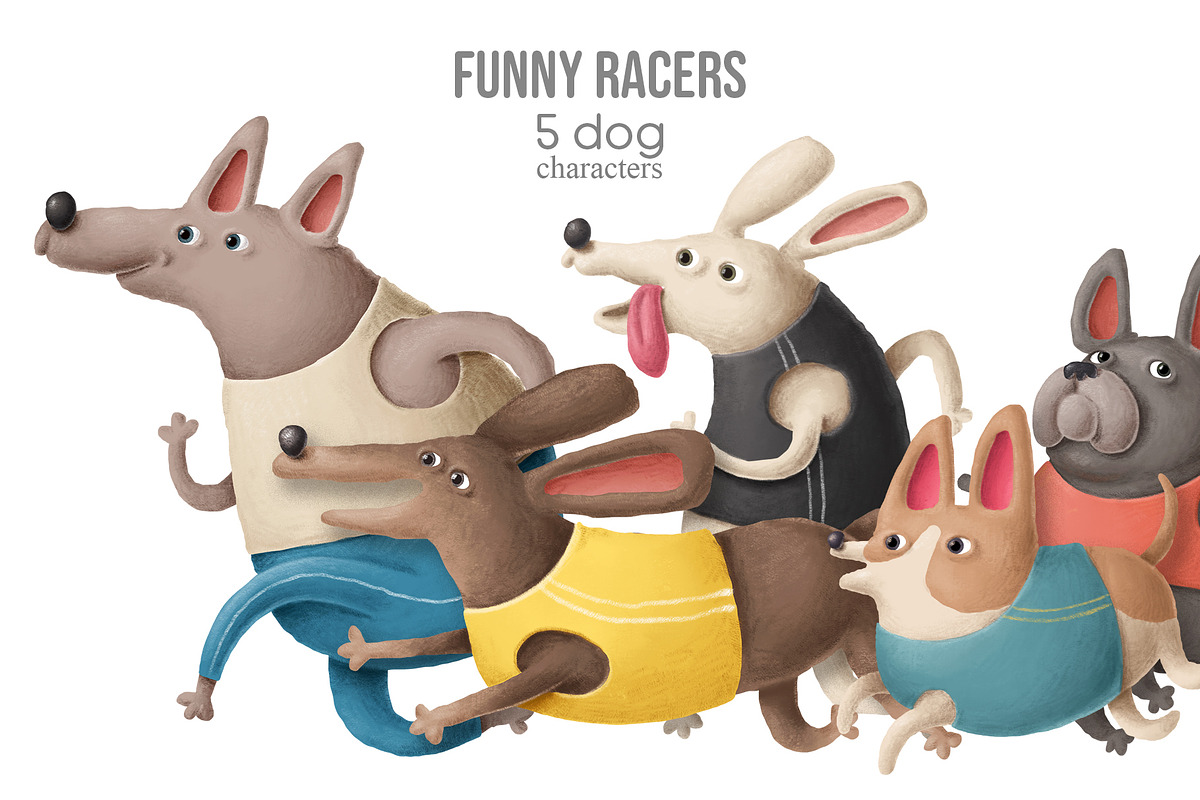 Funny Racers, an Education Illustration by TheCuteShop (Photo 1 of 4)