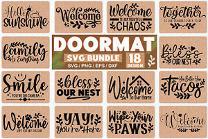 Doormat SVG Bundle