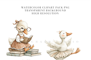 50 Silly Goose Clipart Set, an Animal Illustration by Pati Charm Studio (Thumbnail 5 of 9)