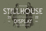 Stillhouse - Textured Vintage Font, a Serif Font by Surplus Type Co (Thumbnail 1 of 9)