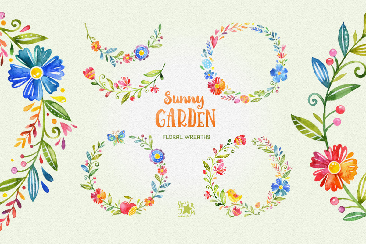 -25% Sunny Garden. Floral Bundle, a Decorative Illustration by StarJam (Photo 3 of 11)