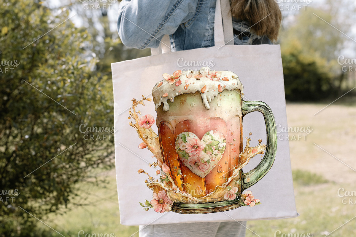 Whimsical Summer Beer Clipart Bundle, an Illustration by Canvas Craft (Photo 4 of 7)