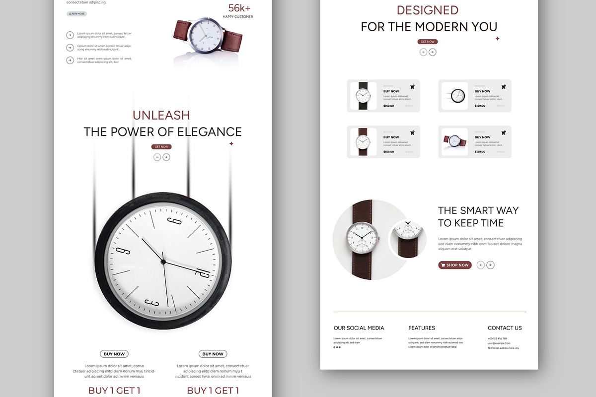 Website Landing Page Layout, a Landing Page Template by MightyDesign (Photo 3 of 6)