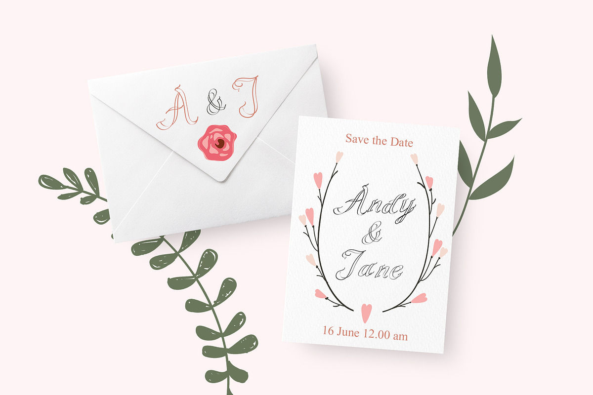 Fleuriste Duoline Font preview 2