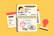Passport Illustration Pack, a Graphic by Wilsonkjc (Thumbnail 2 of 5)