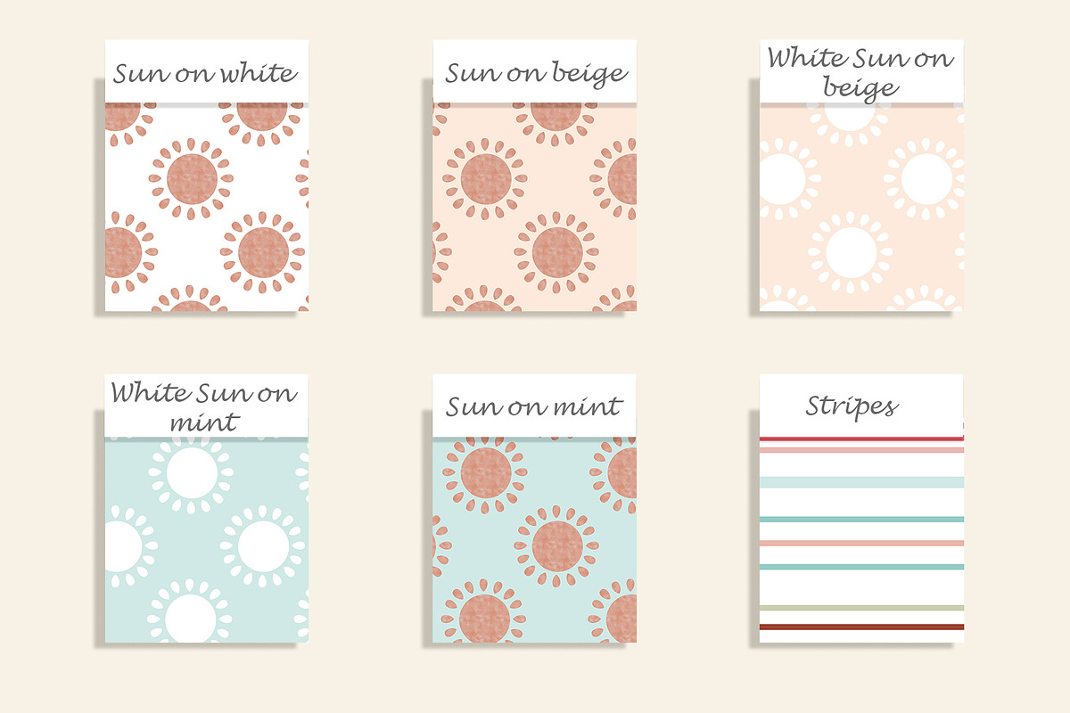 Hand-Drawn Boho Rainbow Patterns Set, a Pattern Graphic by Oksana Dovhopol Art (Photo 7 of 32)