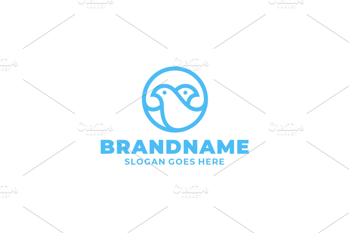 Birds Logo Template, a Branding & Logo Template by pne-design (Photo 1 of 2)