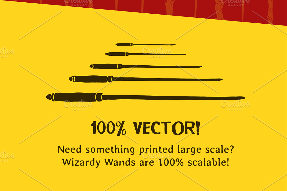 WIZARD Vector Wands, an Object Illustration by SUH-NY (Photo 2 of 5)