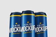 Realistic Slim Can Mock-up, a Print Template by Propex (Thumbnail 12 of 17)