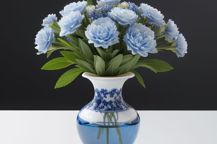 Blue flowers still life photograph, a Nature Photo by ComfortQ