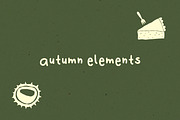 Autumn vector elements hand-drawn, an Object Illustration by StudioSonna (Thumbnail 1 of 6)