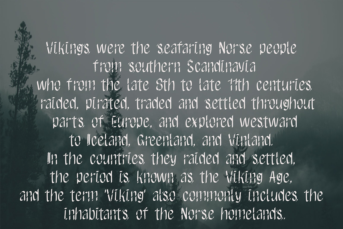 Viking Blood - Handwritten Font, a Font by NViolet (Photo 3 of 3)