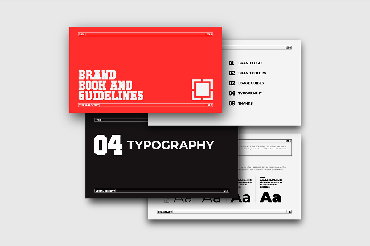 Minimal Brand Style Guide Template, a Branding & Logo Template by Moody Designs (Photo 6 of 6)