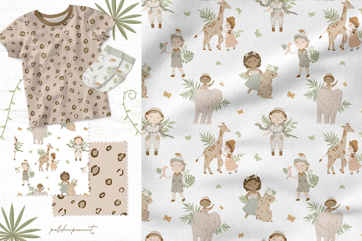 TROPICAL kids illustration & pattern, an Animal Illustration by polikarpovaart (Photo 6 of 14)