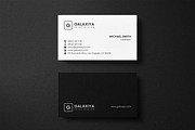 Minimalist Business Card and Mockup, a Business Card Template by Galaxiya (Thumbnail 3 of 5)