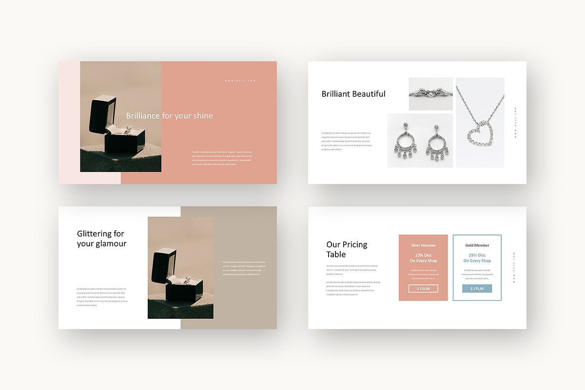 Orju : Jewelry Brand Keynote, a Presentation Template by Punkl Camp (Photo 6 of 16)