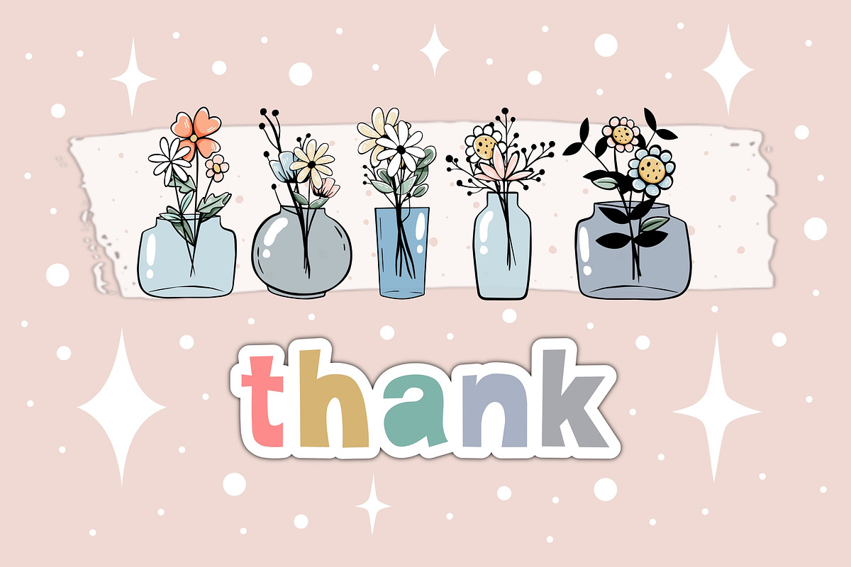 Flowers in Vase OTF Dingbats Font, a Symbol Font by DREAMs Soul G. (Photo 3 of 3)