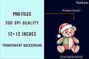 Patchwork Teddy Bear PNG, an Illustration by SinaCreation (Thumbnail 6 of 7)