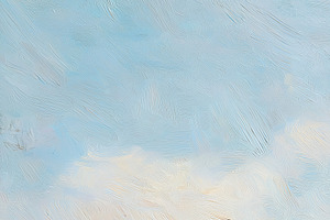Abstract landscape oil painting with soft pastel colors creating, a Decorative Illustration by Studio ANNA