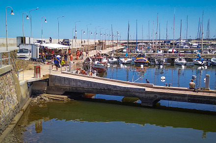 Piriapolis city port, maldonado, uruguay, an Industrial Photo by DanFLCreativo