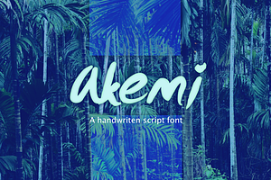 Akemi - Handwritten Script Font