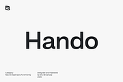 Hando; 20 Fonts of Sans Serif, a Sans Serif Font by Eko Bimantara (Thumbnail 1 of 7)