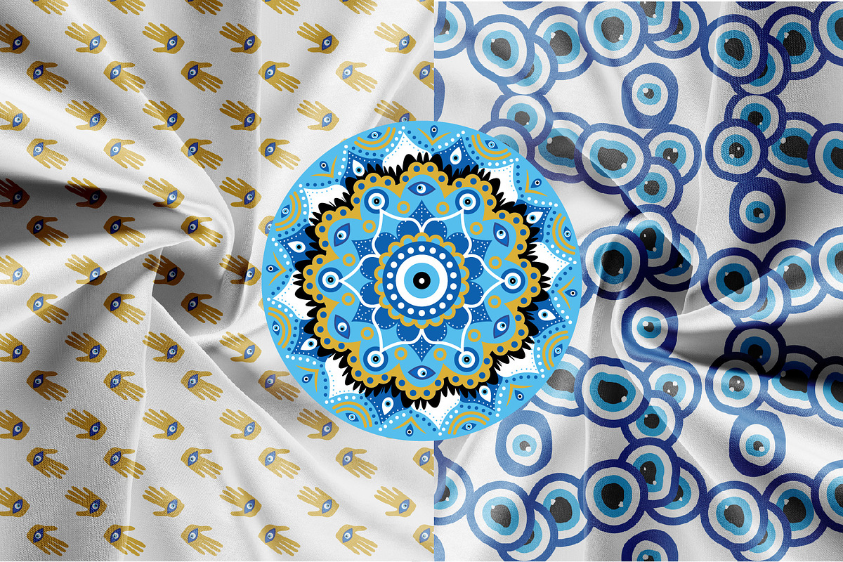 Nazar bonchuk evil eyes patterns, a Pattern Graphic by Michiru13 (Photo 2 of 24)