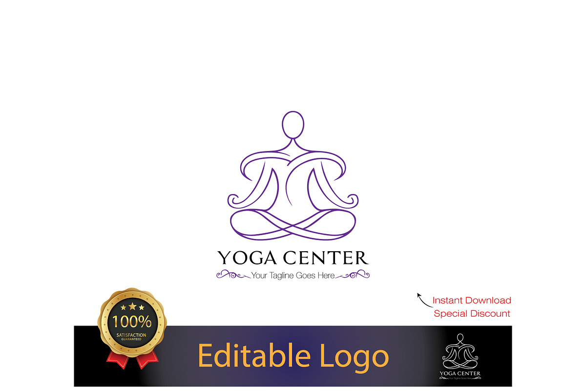 Zen-Inspired Yoga Logo Design, a Branding & Logo Template by YUDesignStore (Photo 1 of 7)