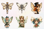Steampunk Fairy Clipart PNG, an Illustration by CreationArt (Thumbnail 4 of 5)