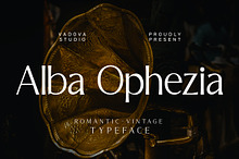 Alba Ophezia Romantic Vintage Font
