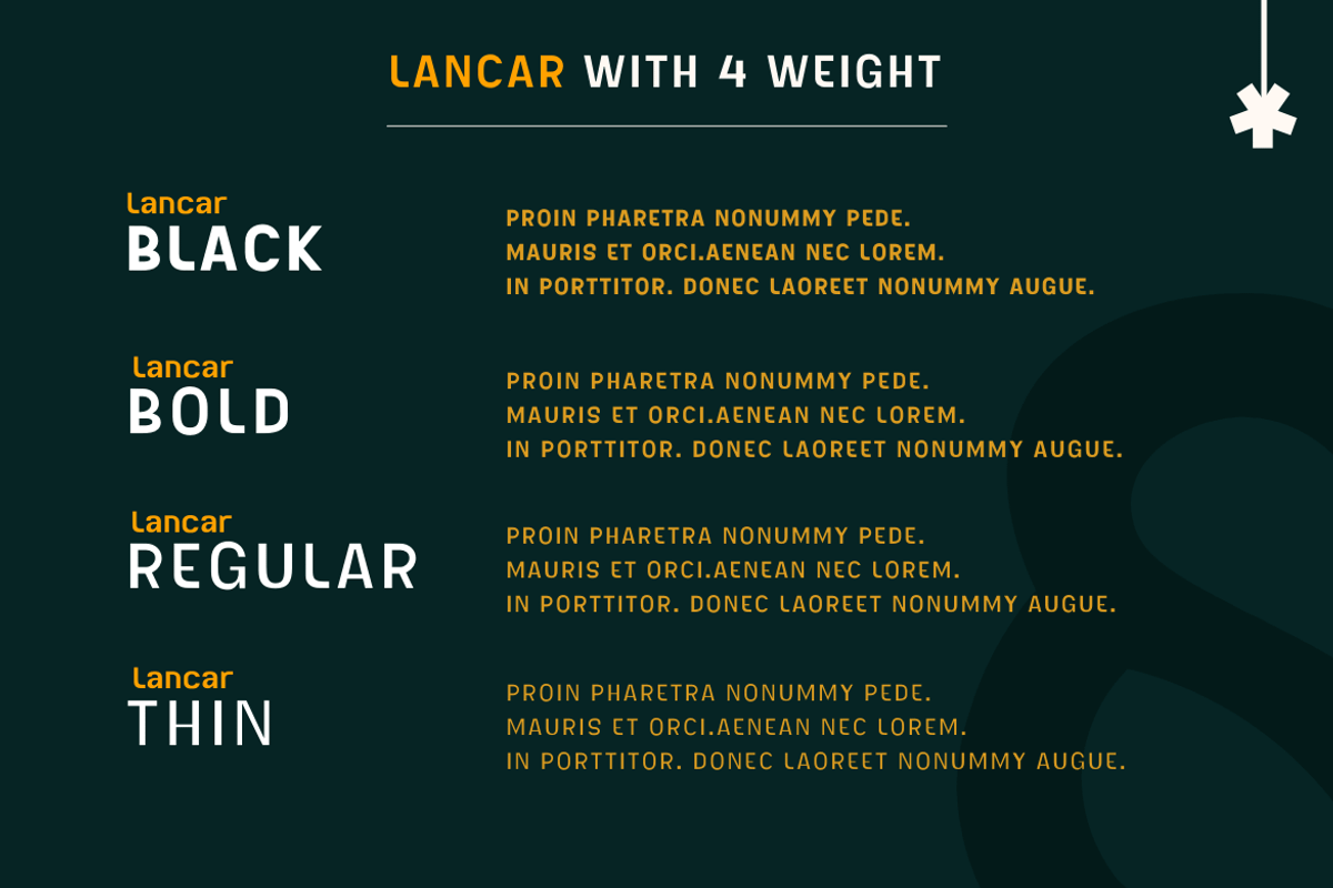Lancar, a Sans Serif Font by twinstd (Photo 3 of 13)
