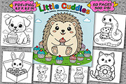 Little Cuddles Cute Coloring Book, an Illustration by one-touch (Thumbnail 1 of 4)