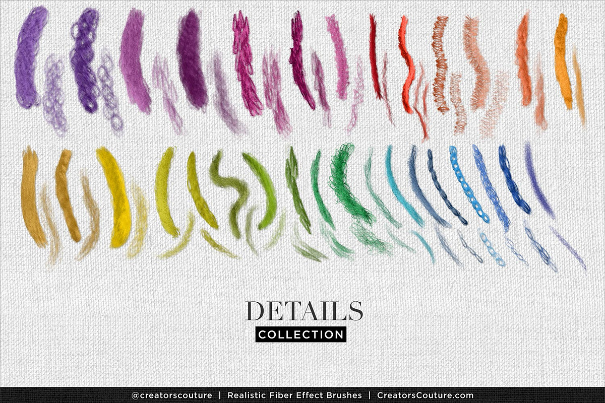 Realistic Fiber Effect Brush Studio, a Brush Add-On by Creators Couture (Photo 9 of 25)