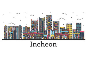 Outline Incheon South Korea City