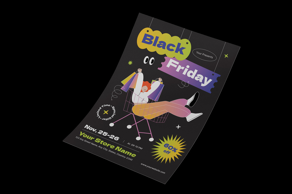 Creative Black Friday Flyer, a Flyer Template by Neermana (Photo 2 of 4)