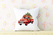 Watercolor Christmas Vintage Clipart, an Illustration by Moon Studio (Thumbnail 12 of 12)