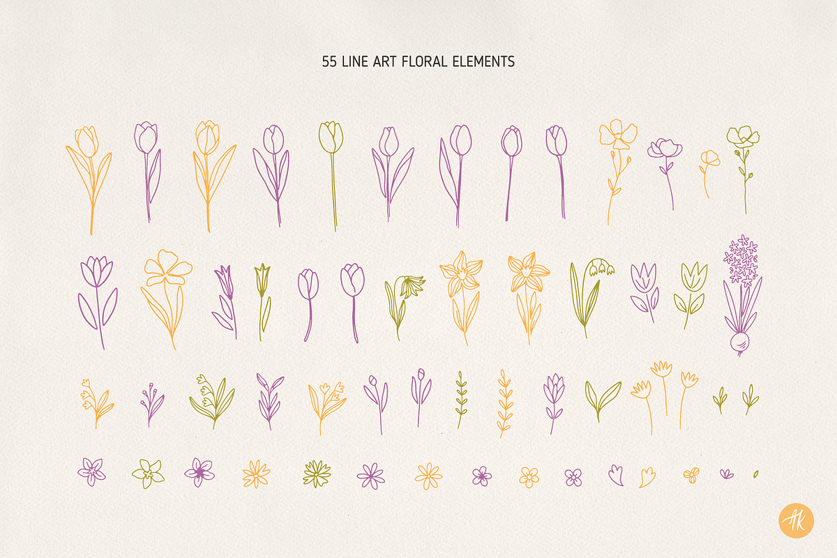 Easter Spring Clipart Hand Drawn Set, an Object Graphic by Alena Koval (Photo 5 of 15)