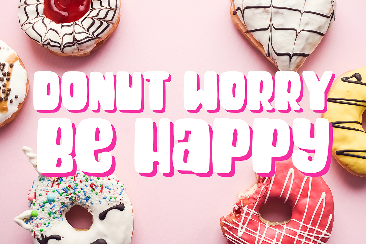 Cheeky Bite Chunky Layered Font, a Font by Amber Nest Design (Photo 3 of 10)