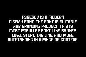 Askenov - Sport & Thick Font