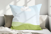 Living Room Square Pillow Mockup, a Household Mockup by NoemieDesigns (Thumbnail 3 of 11)